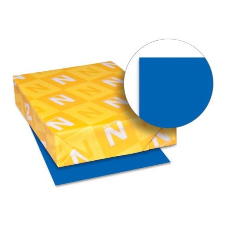 Wausau Neenah Paper Astrobrights Colored Paper, 8-1/2" x 11", Blast-Off Blue, 500 Sheets/Ream 21906
